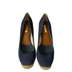 Louise et Cie Navy Wedges